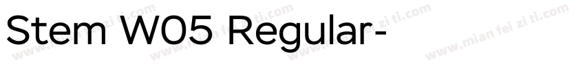 Stem W05 Regular字体转换
